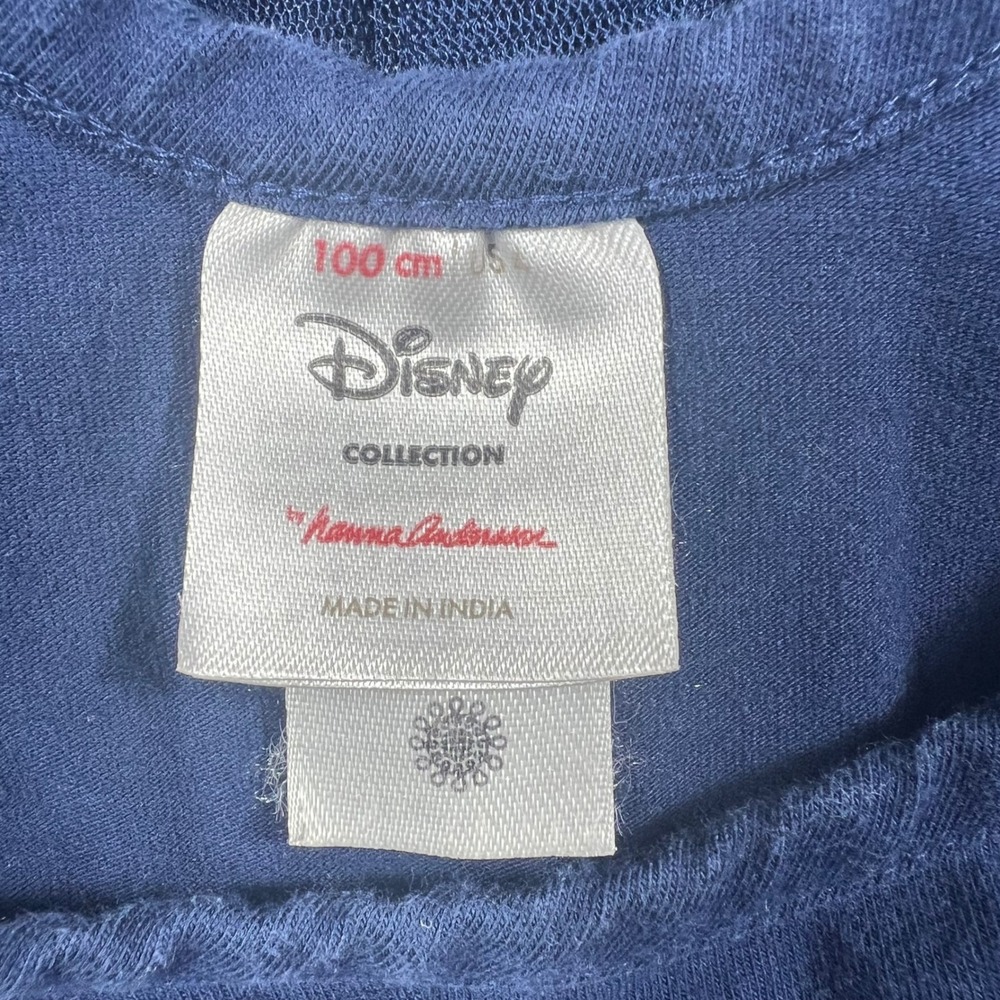 Hanna Andersson Disney 100cm 4T Frozen Elsa Tulle Dress Navy Blue Snowflake GUC - Picture 3 of 7